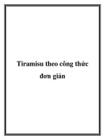 Tài liệu Tiramisu theo công thức đơn giản docx