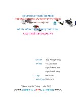 Tài liệu CÁC THIẾT BỊ NGOẠI VI doc