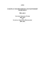 Tài liệu EUROPEAN NEIGHBOURHOOD AND PARTNERSHIP INSTRUMENT : BELARUS doc