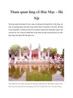 Tài liệu Tham quan làng cổ Hòa Mục – Hà Nội ppt