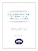 Tài liệu JOBS AND ECONOMIC SECURITY FOR RURAL AMERICA ppt