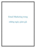 Tài liệu Email Marketing trong những ngày giảm giá pptx