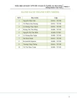 Kiểm định mô hình CAPM đối với một số cố phiếu của thị trường chứng khoán việt nam