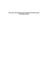 Tài liệu Structure Development and Mechanical Performance of Polypropylene docx