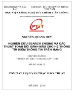 Nghiên cứu search engine và các thuật toán đối sánh mẫu cho hệ thống tìm kiếm thông tin trên mạng