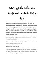 Tài liệu Những kiểu biến hóa tuyệt vời từ chiếc khăn lụa pdf