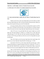 Tài liệu Đề tài: Tình hình kinh doanh của Công ty Cổ phần Khách Sạn Sài Gòn pdf