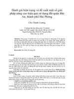 Đánh giá hiện trạng và đề xuất một số giải pháp nâng cao hiệu quả sử dụng đất quận hải an, thành phố hải phòng