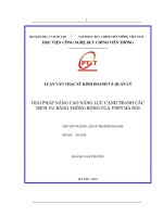 Giải pháp nâng cao lợi thế cạnh tranh các dịch vụ băng thông rộng của VNPT hà nội