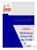 Tài liệu Phân tích mối quan hệ chi phí- lợi nhuận docx