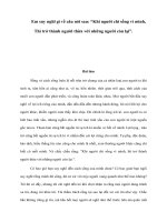 Tài liệu Em suy nghĩ gì về câu nói sau: “Khi người chỉ sống vì mình, Thì trở thành người thừa với những người còn lại” ppt