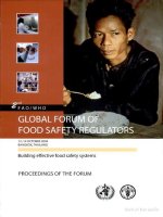 Tài liệu proceedings of the global forum of food safety regulators docx