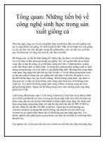 Tài liệu Tổng quan: Những tiến bộ về công nghệ sinh học trong sản xuất giống cá pptx