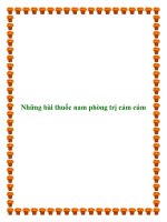 Tài liệu Những bài thuốc nam phòng trị cảm cúm pptx