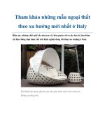 Tài liệu Tham khảo những mẫu ngoại thất theo xu hướng mới nhất ở Italy docx