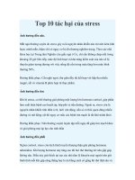 Tài liệu Top 10 tác hại của stress docx