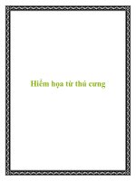 Tài liệu Hiểm họa từ thú cưng potx