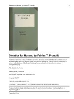 Tài liệu Dietetics for Nurses pdf