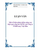 Tài liệu LUẬN VĂN: Một số biện pháp nhằm nâng cao hiệu quả công tác QTNL tại Công ty TNHH may Việt Hàn pdf