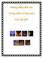 Tài liệu Những điểm đến của Giáng sinh và Năm mới trên thế giới potx