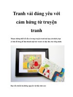 Tài liệu Tranh vải đáng yêu với cảm hứng từ truyện tranh ppt