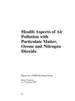 Tài liệu Health Aspects of Air Pollution with Particulate Matter, Ozone and Nitrogen Dioxide doc