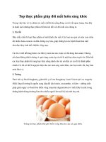 Tài liệu Top thực phẩm giúp đôi mắt luôn sáng khỏe pptx