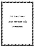 Tài liệu MS PowerPoint: In các bản trình chiếu PowerPoint docx