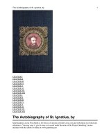 Tài liệu The Autobiography of St. Ignatius ppt