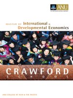 Tài liệu Master of International & Developmental economics pptx