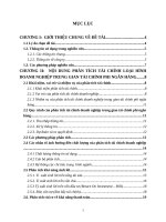 phân tích tài chính công ty cổ phần đầu tư  công đoàn bidv