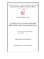 Các thuật toán tạo m dãy lồng ghép trên vành đa thức có hai lớp kề CYCLIC