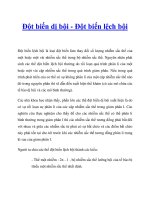 Tài liệu Đột biến dị bội - Đột biến lệch bội pdf