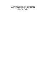 Tài liệu ADVANCES IN URBAN ECOLOGY pptx