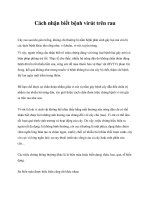 Tài liệu Cách nhận biết bệnh virút trên rau docx