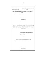 Một số giải pháp hoàn thiện công tác quản trị nguồn nhân lực tại công ty cổ phần cáp và vật liệu mạng