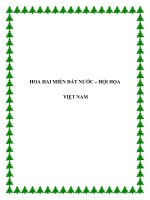 Tài liệu HOA HAI MIỀN ĐẤT NƯỚC – HỘI HỌA VIỆT NAM ppt