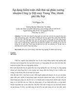 Áp dụng kiểm toán chất thải tại phân xưởng nhuộm công ty dệt may trung thu, thành phố hà nội
