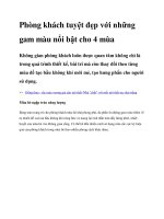 Tài liệu Phòng khách tuyệt đẹp với những gam màu nổi bật cho 4 mùa docx