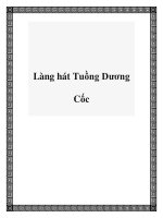 Tài liệu Làng hát Tuồng Dương Cốc ppt