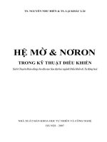 Tài liệu hệ mờ và nơron trong kỹ thuật điều khiển ppt