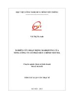 Nghiên cứu hoạt động marketing của tổng công ty cổ phần bưu chính viettel