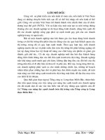 nâng cao năng lực cạnh tranh trên thị trường của tổng công ty lương thực miền bắc