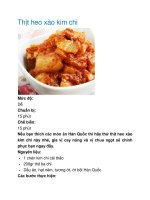 Tài liệu Thịt heo xào kim chi potx
