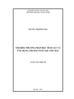 tìm hiểu phương pháp học tích cực và ứng dụng cho bài toán lọc thư rác