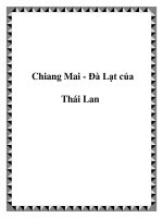 Tài liệu Chiang Mai - Đà Lạt của Thái Lan pot