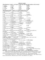 Tài liệu Đề Thi Thử Đại Học Khối A1, D Anh 2013 - Phần 3 - Đề 7 ppt