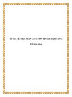 Tài liệu Đề thi hết môn tin học đại cương căn bản ppt