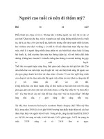 Tài liệu Người cao tuổi có nên đi thẩm mỹ? doc