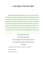 Tài liệu Cảm nhận về bài thơ Nhàn pptx